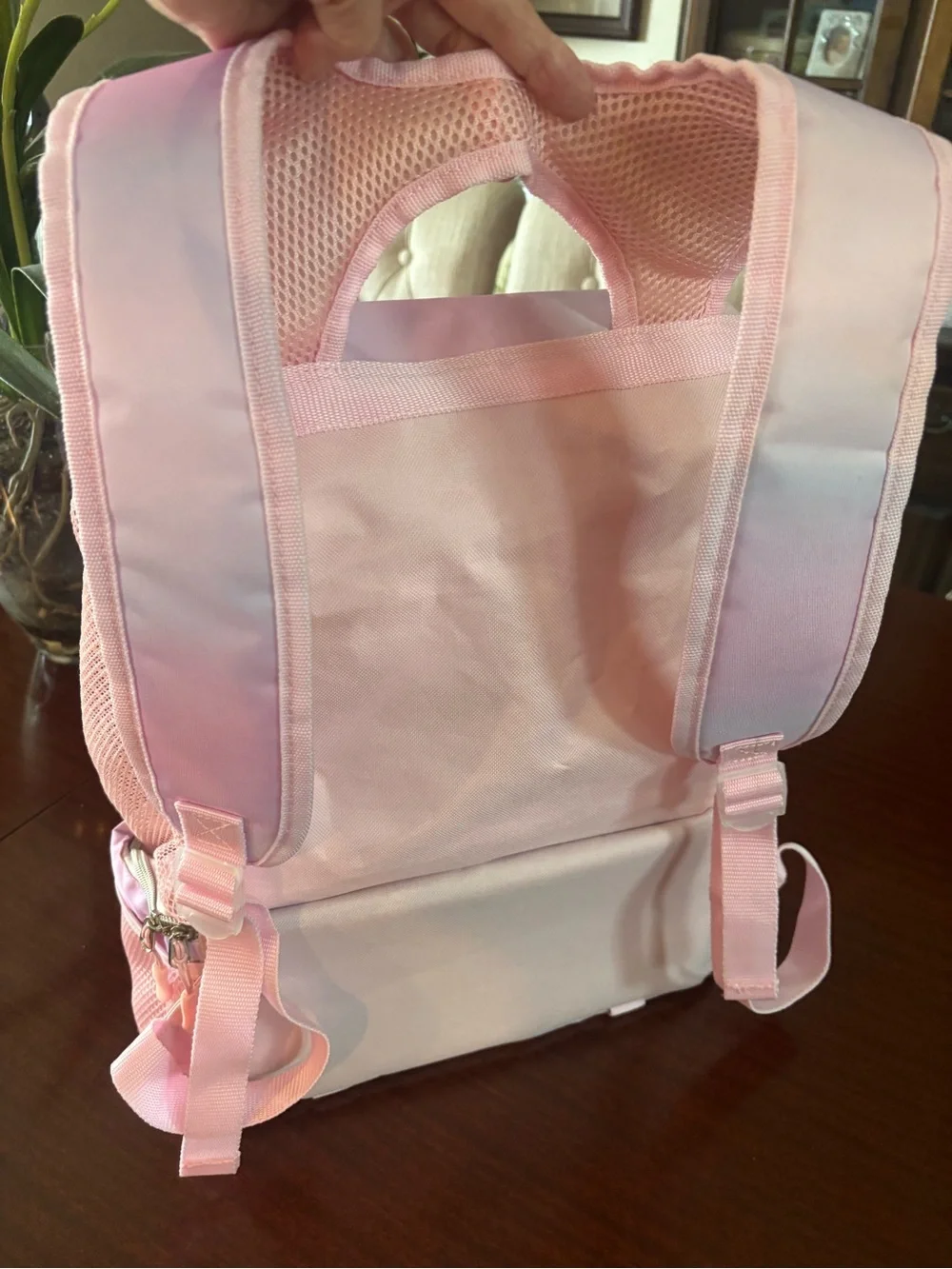 Tommy Bahama Kids Pink Mesh 'LOVE' Backpack/ Insulated Cooler- Beach Bag - NWOT